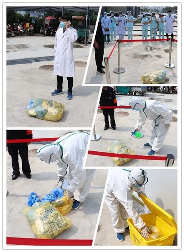 周口市第六人民医院举行医疗废物泄漏应急处置模拟演练